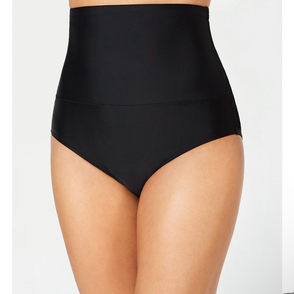 NEW high control-top, tummy control, black, swim suit bottoms